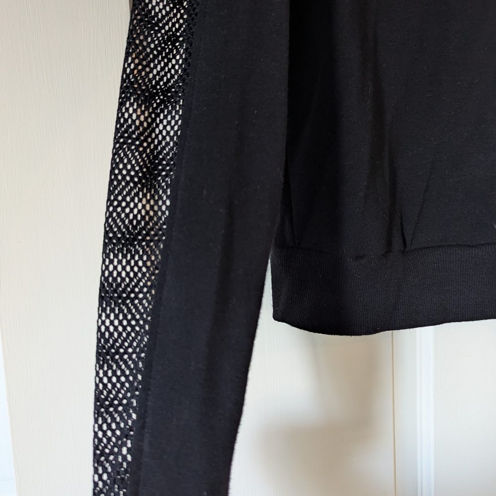 Garage Black Women's Mesh Hoodie - M - Picture 5 of 7